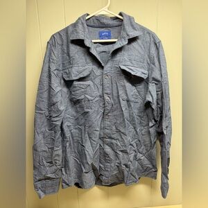 Apt. 9 Soft Touch Blue and White Shirt